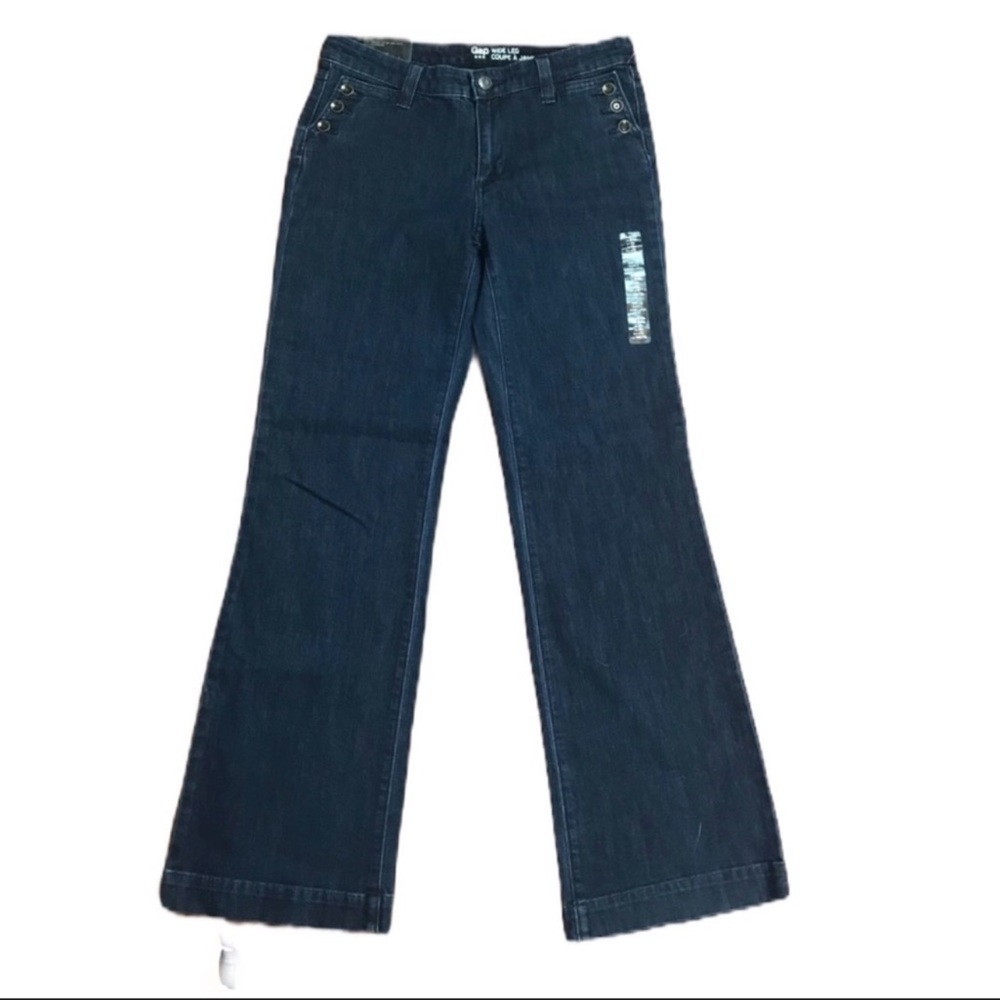 NWT GAP Factory 6/28r button detail trouser Jean